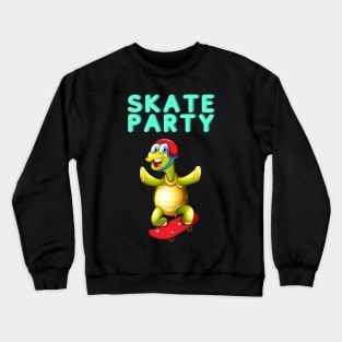 Skate Party Turtle Crewneck Sweatshirt